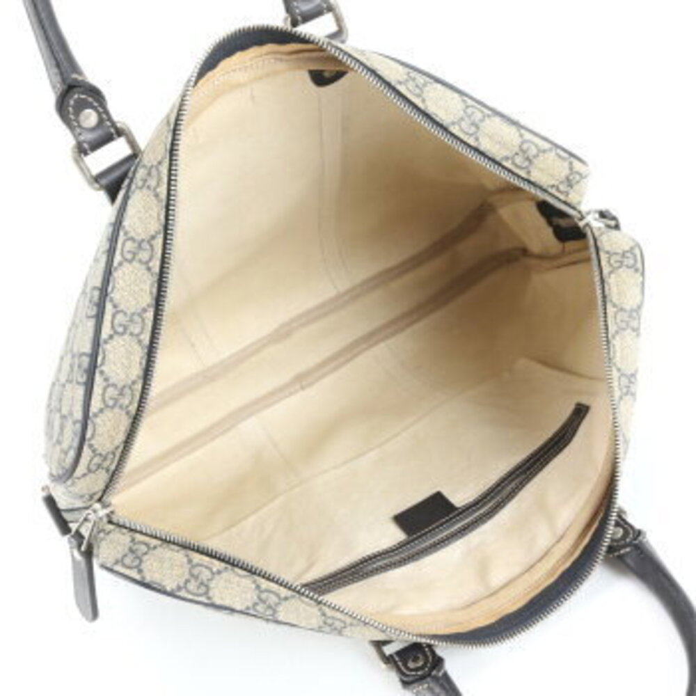 Gucci GG Supreme leather business bag briefcase tote Navy Blue - Picture 7 of 9